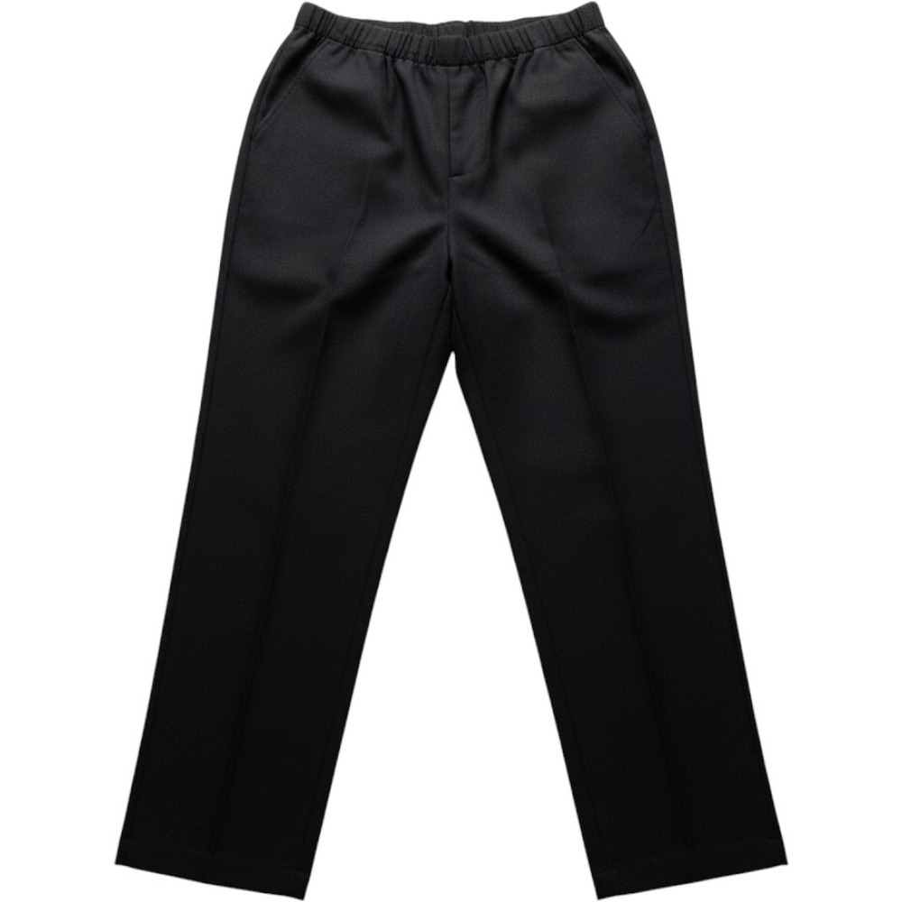 Levi Strauss Bend Over Pants Women 14 Black Vintage Elastic Waist Straight Leg